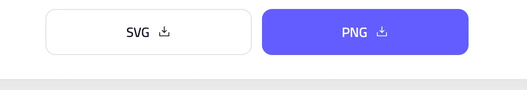 زرا تنزيل رمز QR بصيغتي PNG وSVG